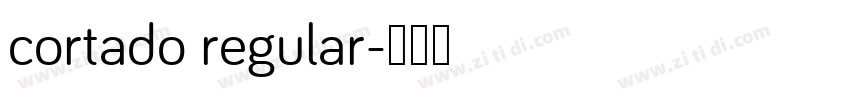 cortado regular字体转换